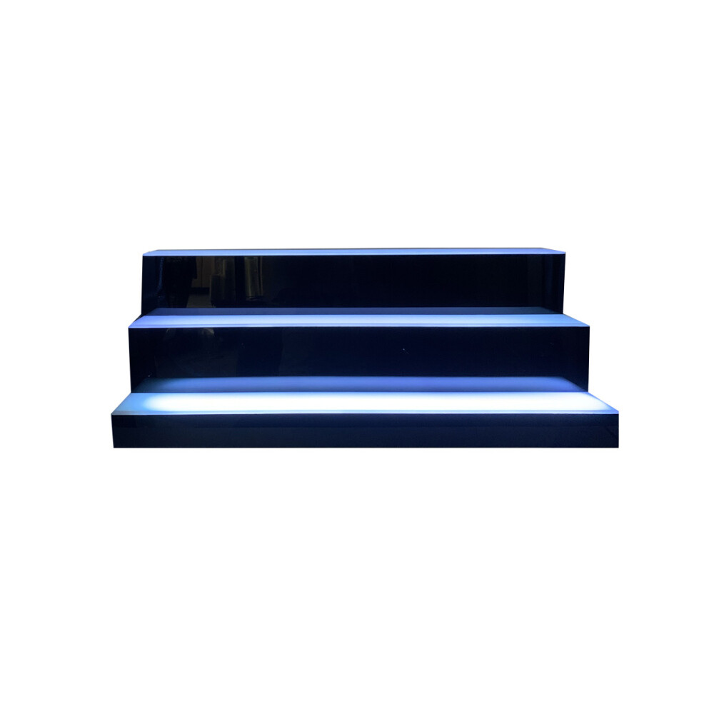 31"MultiColor LED Lighted Liquor Bottle Display 3 Tier for Home Commercial Bar