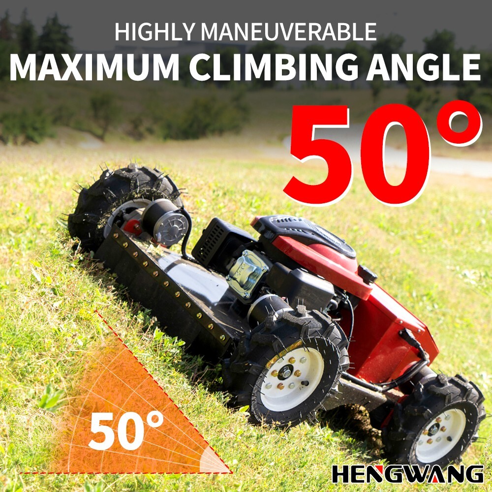 Robot lawn mower sale！Remote Control Lawn Mower 45° Climbing Adjustable Height