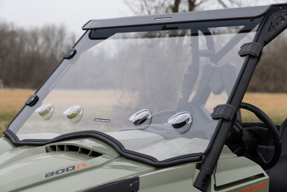 Rough Country Vented Full Windshield Scratch Resistant CanAm Commander Max 1000
