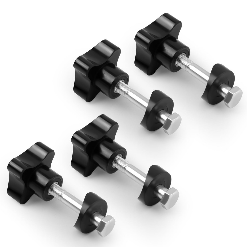 4 Sets Rollator Walker Replacement Knobs, Universal Arm M, Black