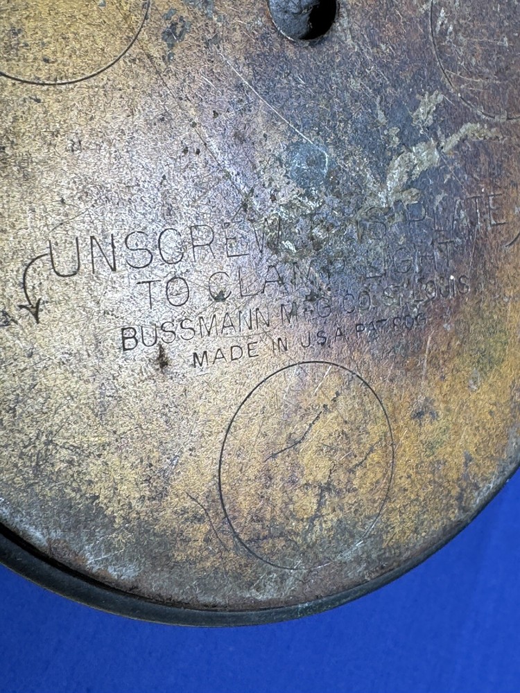 C.1925 Bussmann Wall or Ceiling Light w/ Etched Pattern, Articulating Socket