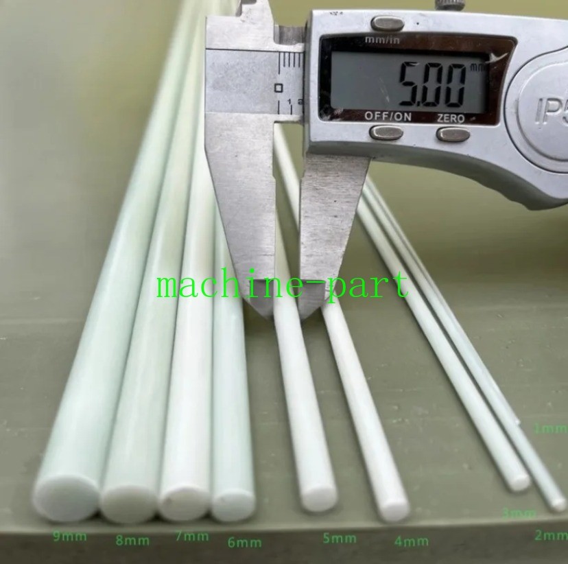 Round Pultruded Fiberglass Rod,OD1 2 3 4 5 6 7 8 10 11 12 14 16 20mm, 500mm L