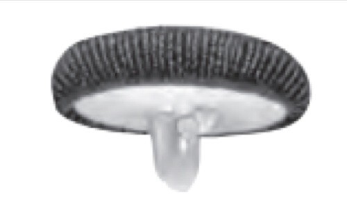 12) Osborne Covered Button Kit-Nylon Super Hook, Soft Shells,Poly Washer Size:45