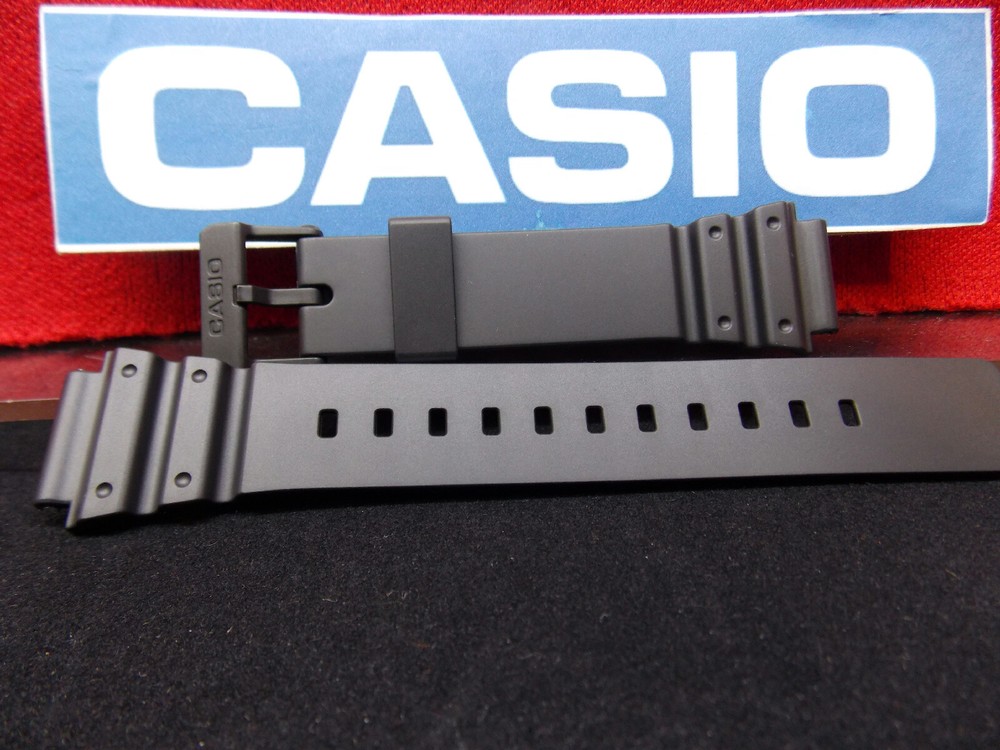 Casio Watch Band MRW-200 H Black Rubber Strap. Watchband