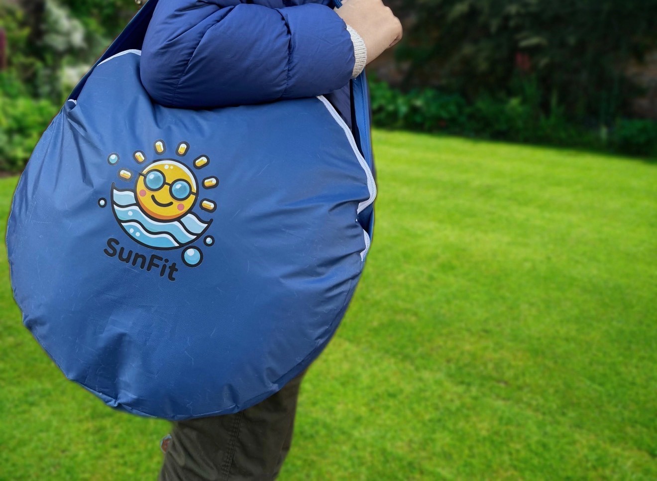 Foldable Baby Splash Pool with Sunshade Canopy – Portable Kiddie Pool Pink