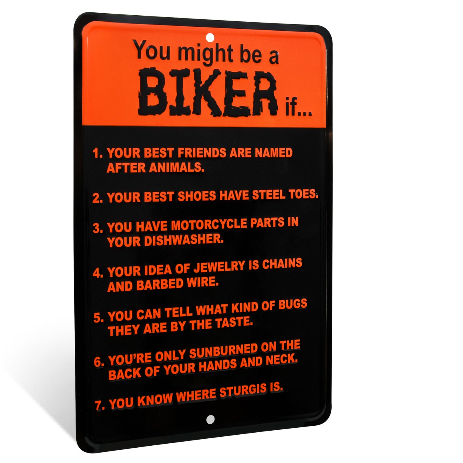 Funny You Might Be Biker If Sign Man Can Wall Art Poster Garage, Bar Room Decor