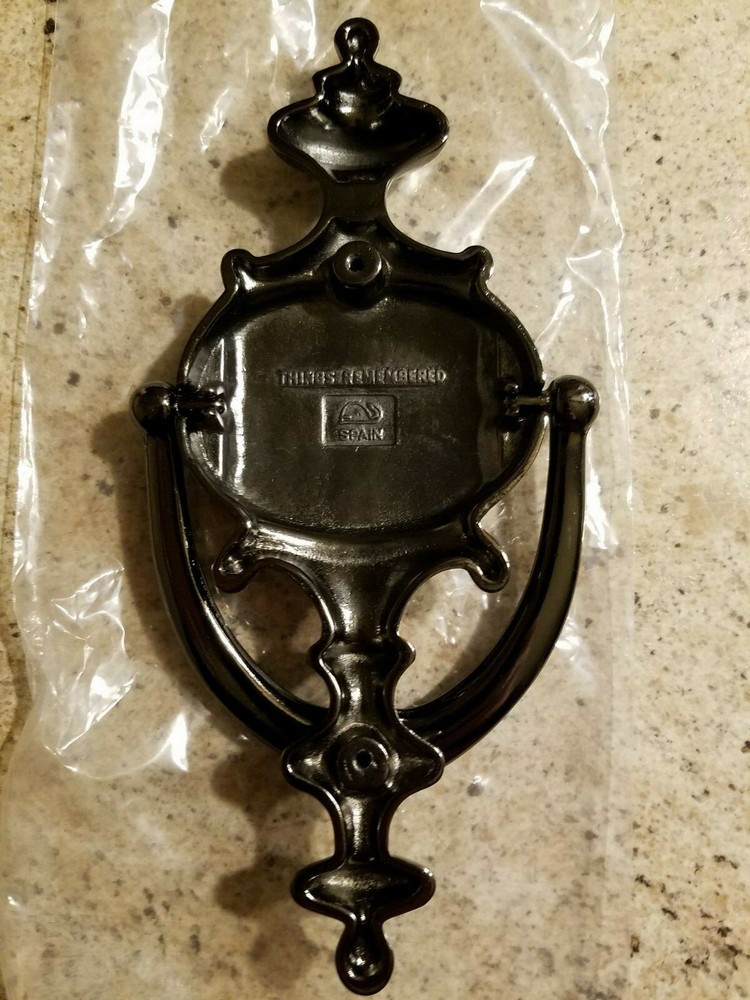 Solid Brass Doorknocker New in Box - Pewter finish