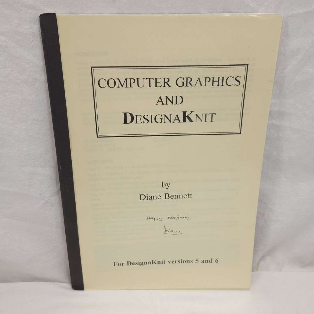 Computer GraphicDesignaKnit For Windows Knitting Machine Program Manual
