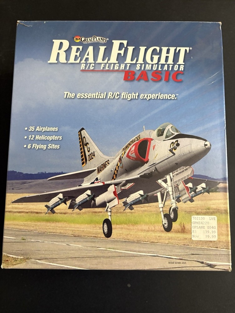 Great Planes RealFlight R/C Flight Simulator Basic w/ DVD ROM GPMZ4220