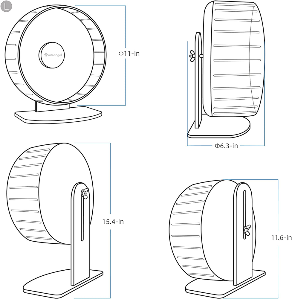 Super-Silent Hamster Exercise Wheels: - Quiet Spinner Hamster Running Wheels wit