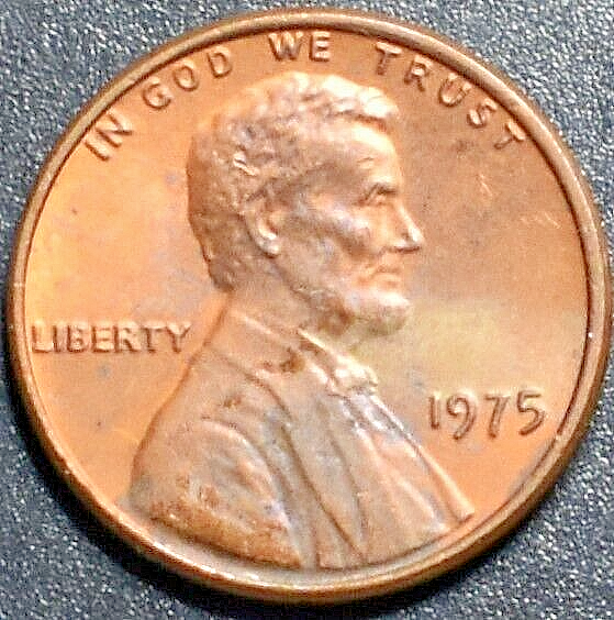 1975 ERROR PENNY LUMP UNDER STEPS 212