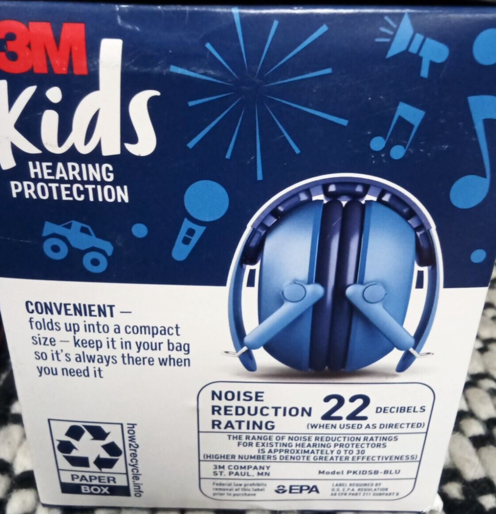 3M Basic Hearing Protection Earmuffs#PKIDSB-BLU