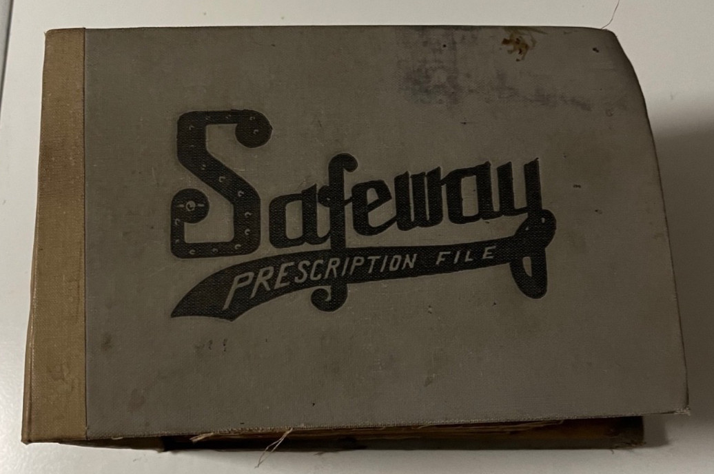 Prescription Rx Pad Book Paper Apothecary Druggist Pharmacy Medicine Vtg SAFEWAY