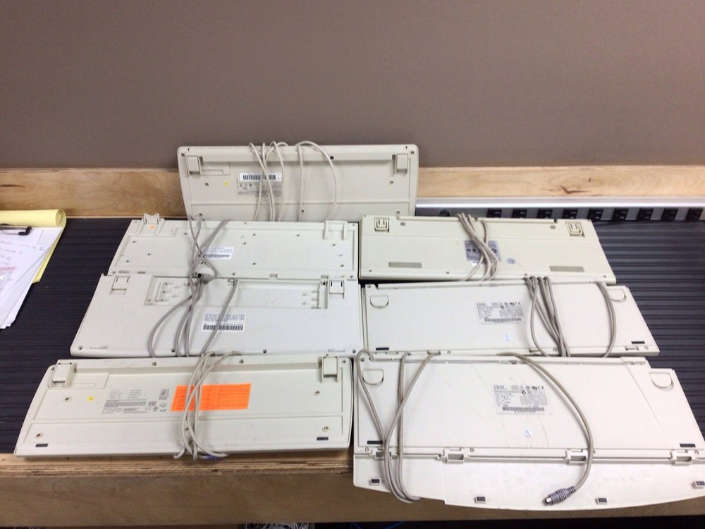 7x Mixed Brand Untested AS IS PS2 Keyboards