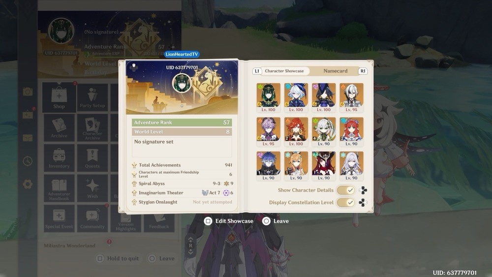 NA AR 57 Genshin Account