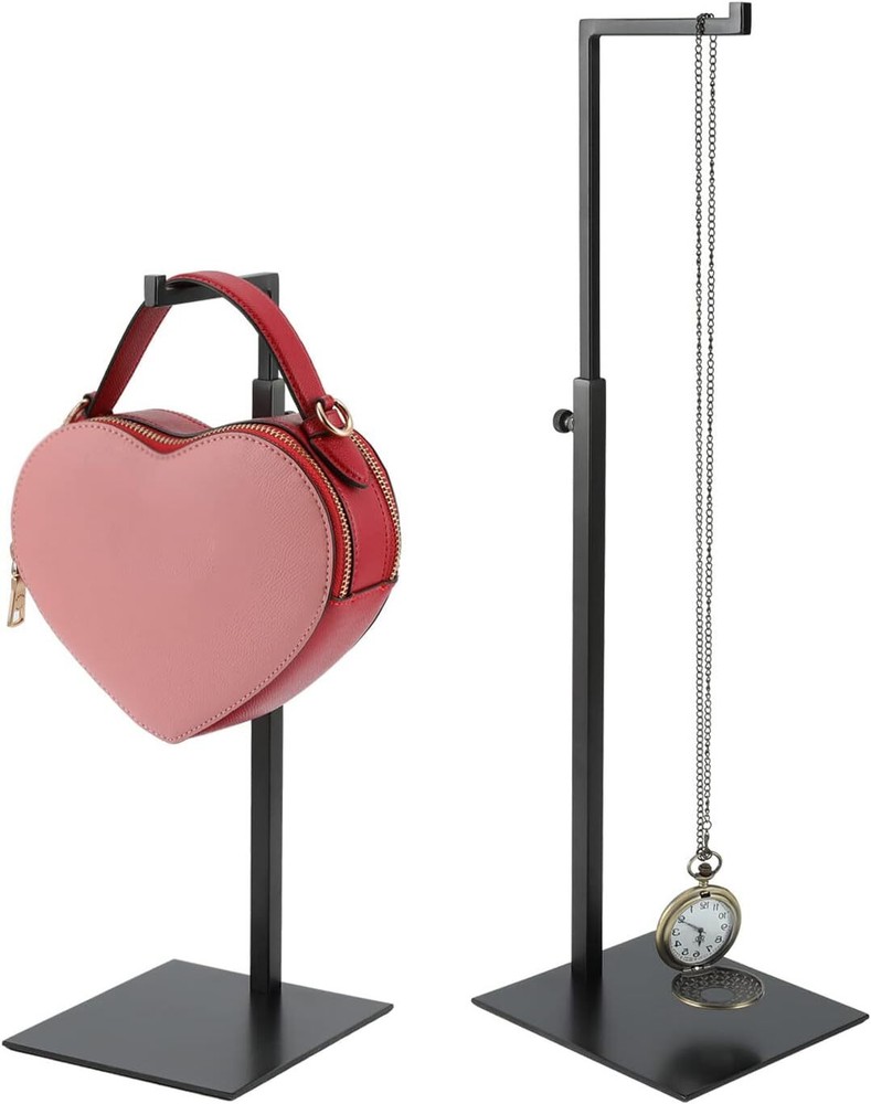 K KAIDIYIN Handbag Display Stand - 2 Pack Solid Black Bag Rack