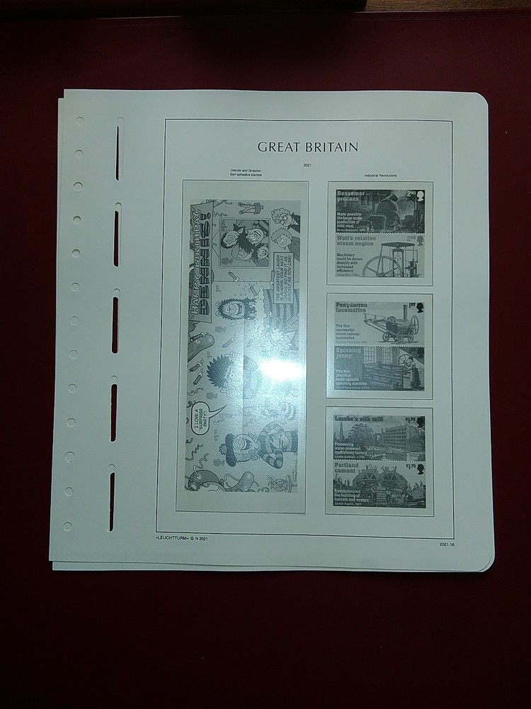 LIGHTHOUSE Commemorative Hingeless album pages Great Britain 2021 Used R2021