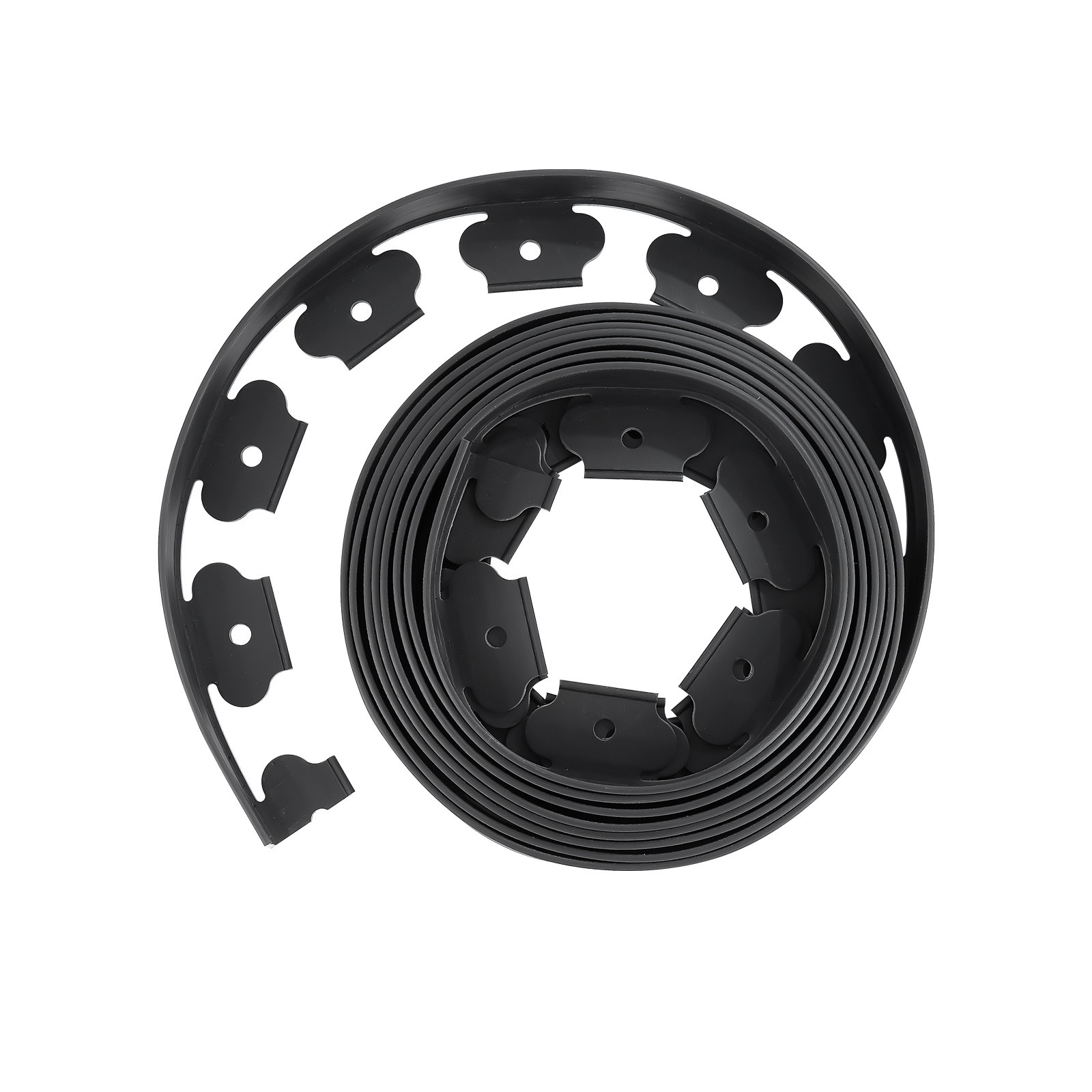 Uimoso 20ft x 2in L-Shaped Plastic Garden Edging, Durable No-Dig Border