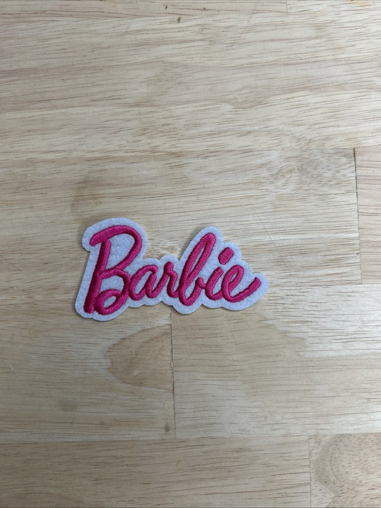 Barbie Pink Embroidered Iron On Patch