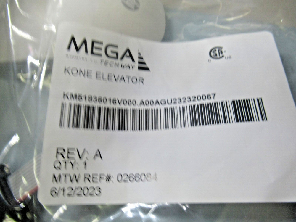 Mega Techway Cable ConnectorMTW REF #0266084 KONE ELEVATOR #KM51836016V000