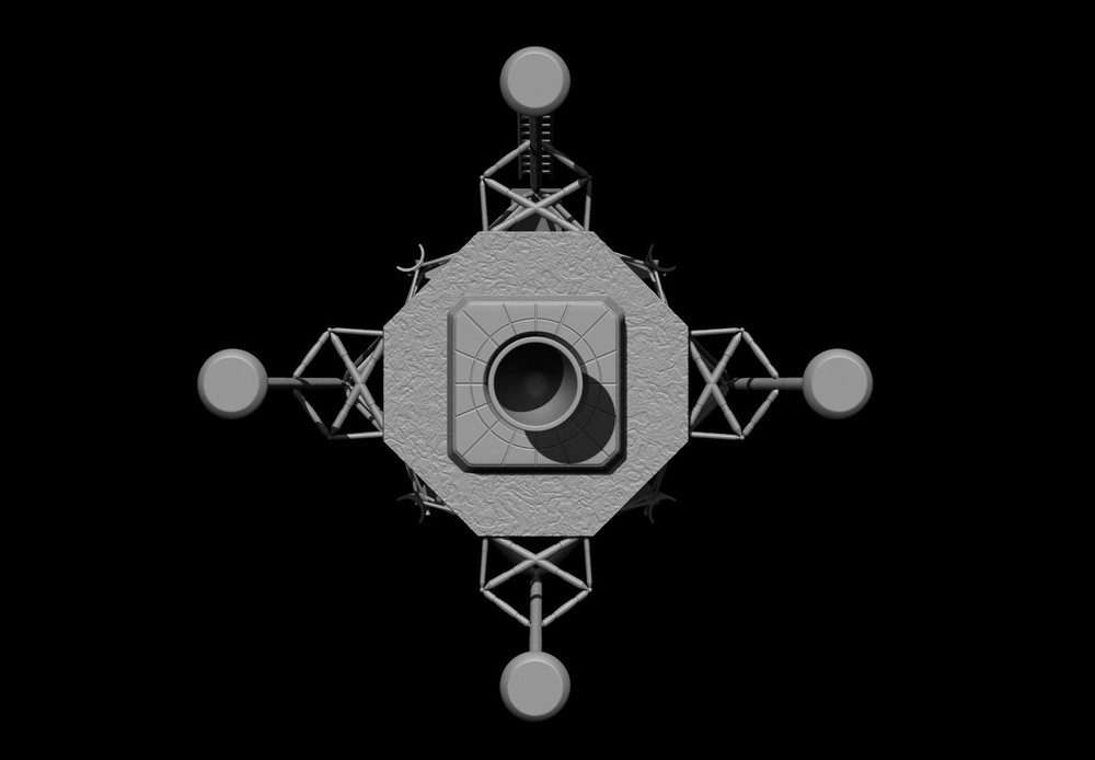 Lunar Module Apollo 11 - STL-OBJ FILES FOR 3D printers