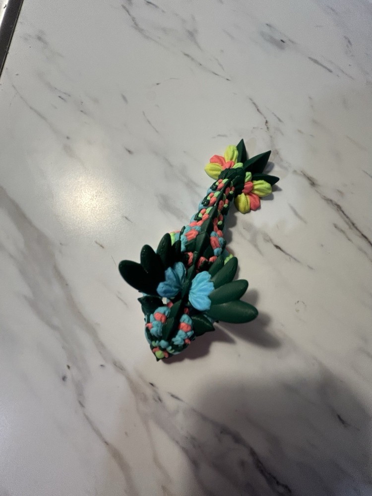 3d printed owl dragon green