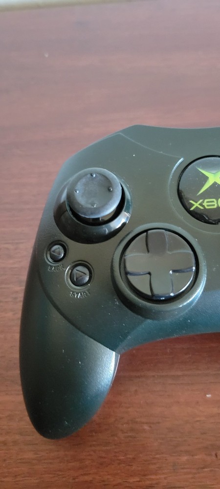 Original Xbox OEM S Type Black Controller With Breakaway Cable