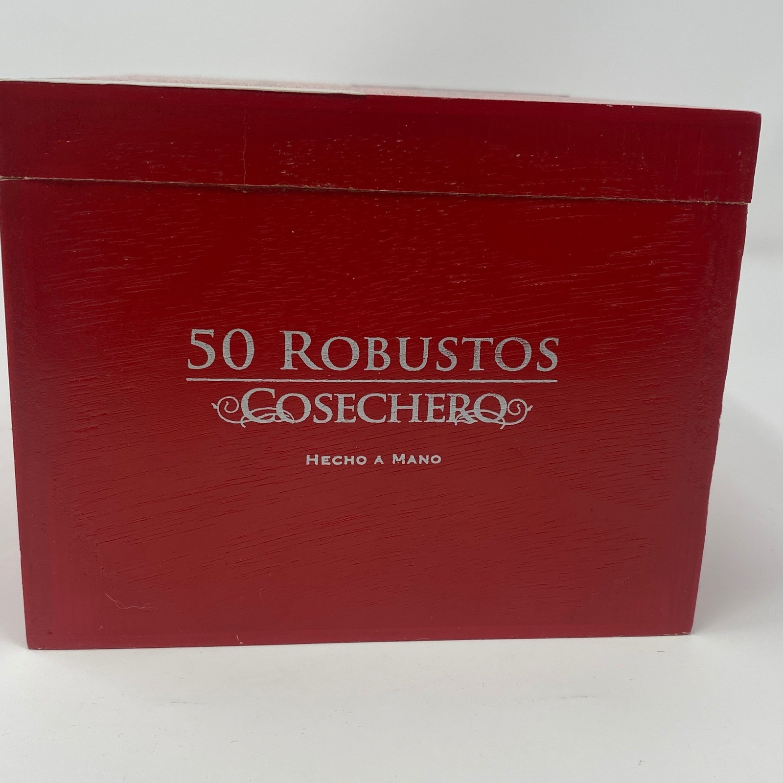 Empty Cosechero Wooden Cigar Box Red 50 Robustos - Nicaraguan - Storage Crafts