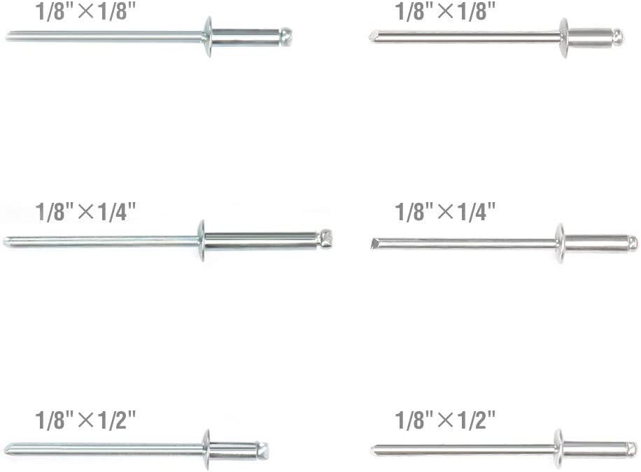 Arrow Heavy Duty Riveter Kit, Professional Pop Rivet Gun w/Assorted 120 Rivets
