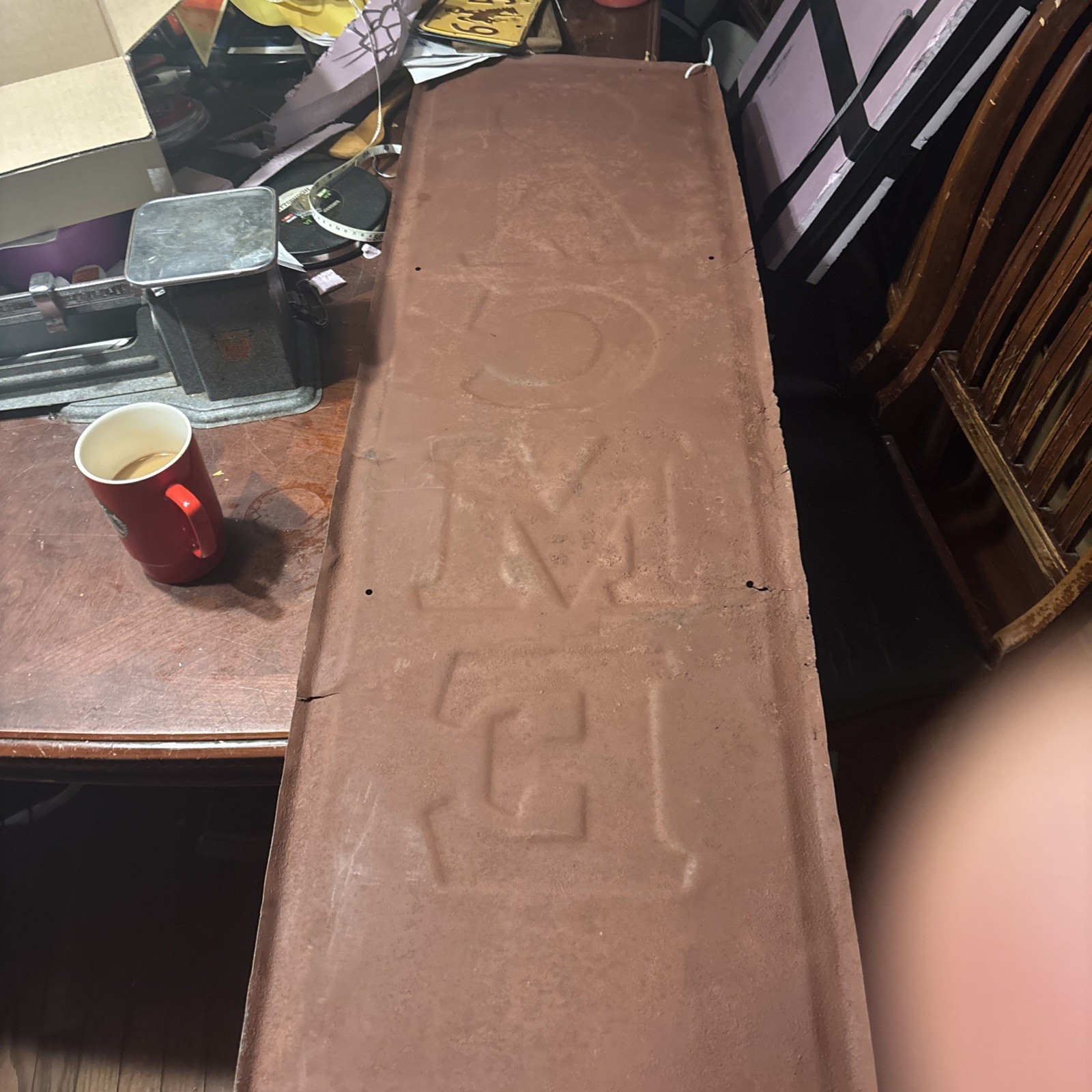 Vintage Rare Cities Service Acme Tire Vertical Sign 60”HX18”W