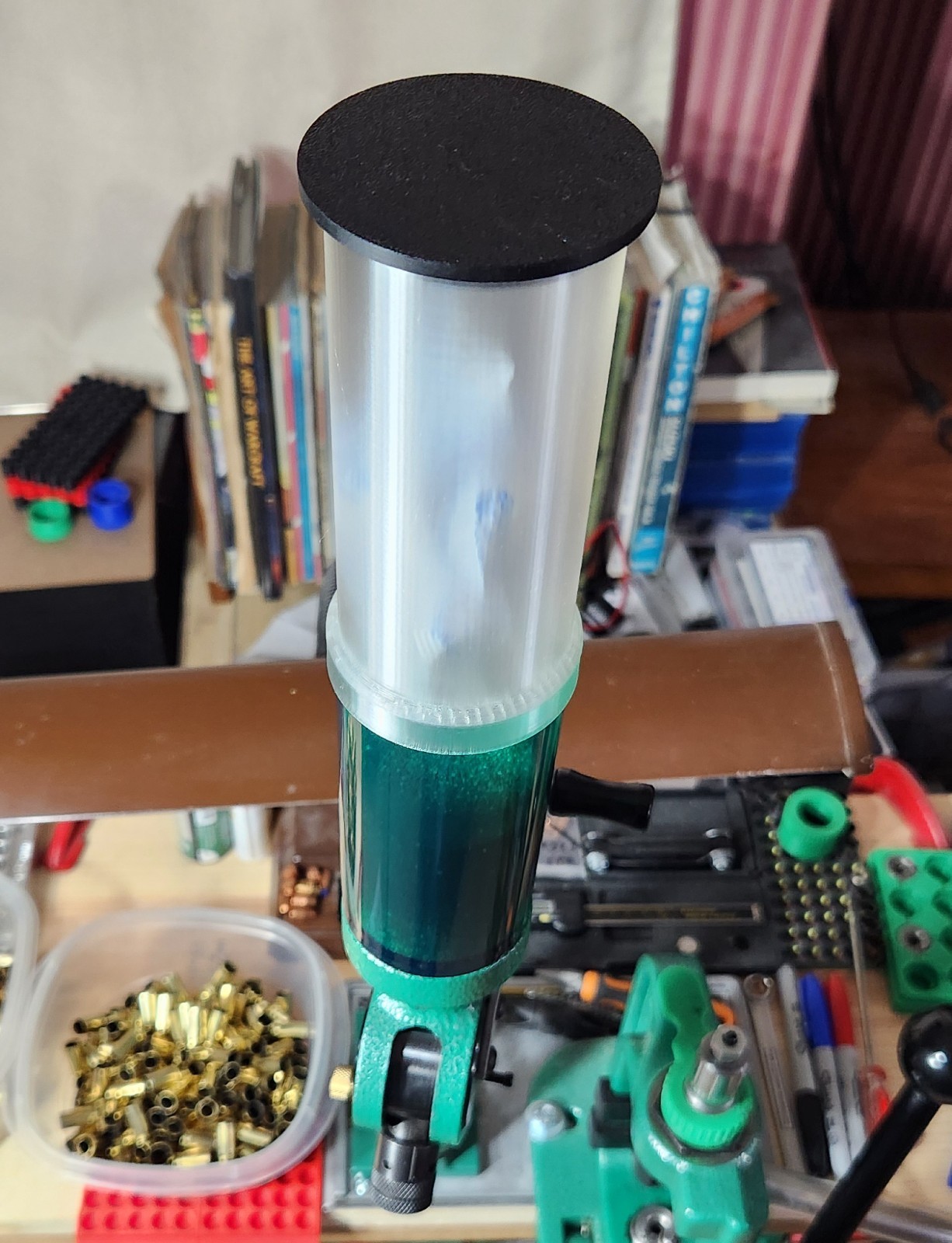 RCBS Uniflow III/Competition powder dryer & 5” ext w/desiccant for reloading