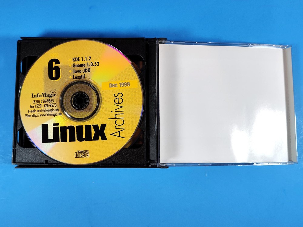 InfoMagic 6-CD Linux Archive Dec 1999 Tools & Software PC CD-ROM
