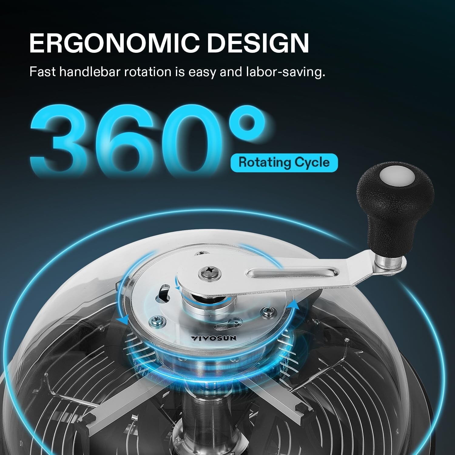 VIVOSUN 13 in Bud Leaf Bowl TrimmerClear Visibility Dome,Stainless Steel Blades