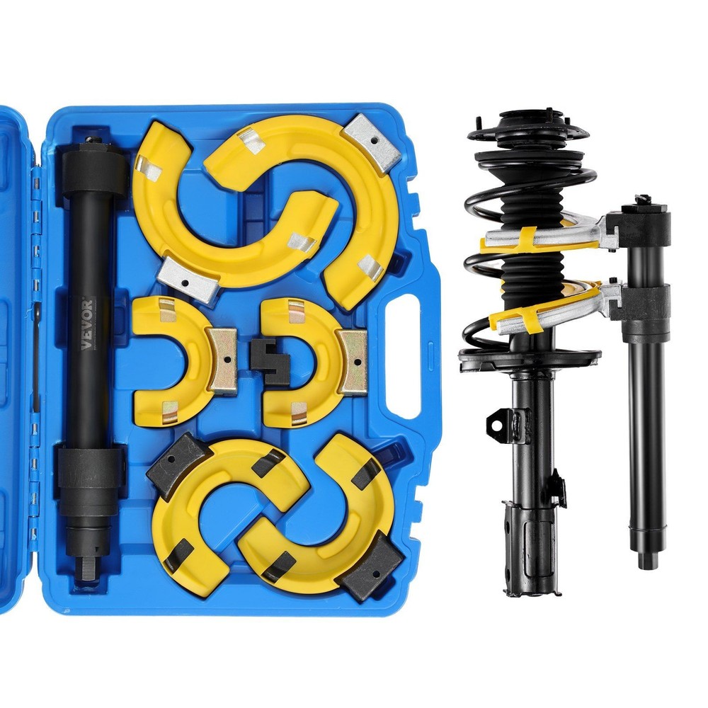 Spring Compressor Set 333lb with Interchangeable Forks & Protective Sleeve