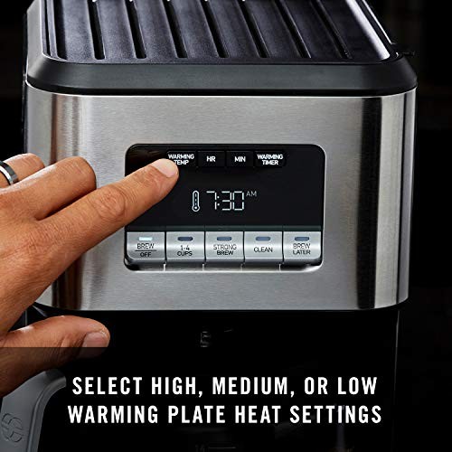 Coffee Maker, Programmable Coffee Machine with Glass Carafe, 14 Cups,