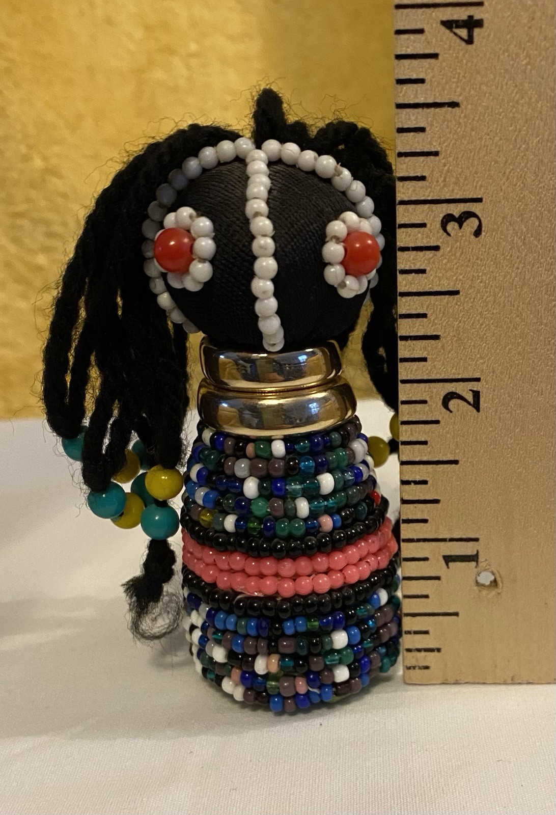 NDEBELE Handmade African Mother & Child Beaded Fertility Ceremonial Dolls