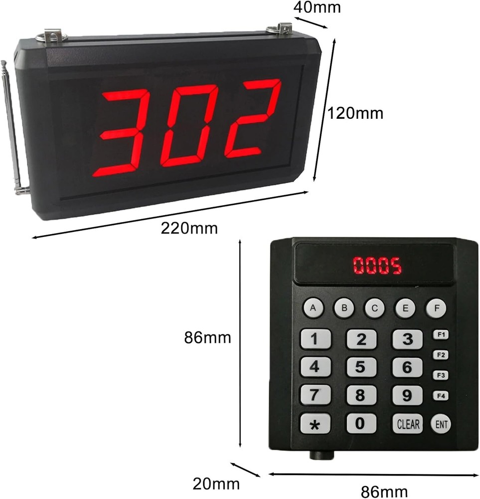Queue Calling System Pager Call - Take A Number System Waiting Number System