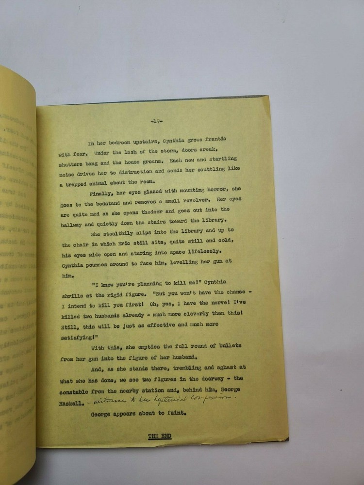 NIGHTFALL / Jameson Brewer 1960's Unproduced TV Script SYNOPSIS