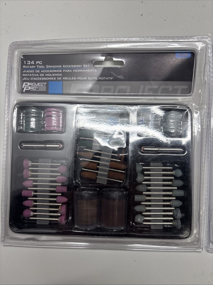 2-Project Pro 134 Pc Rotary Tool Grinding Accessory Set