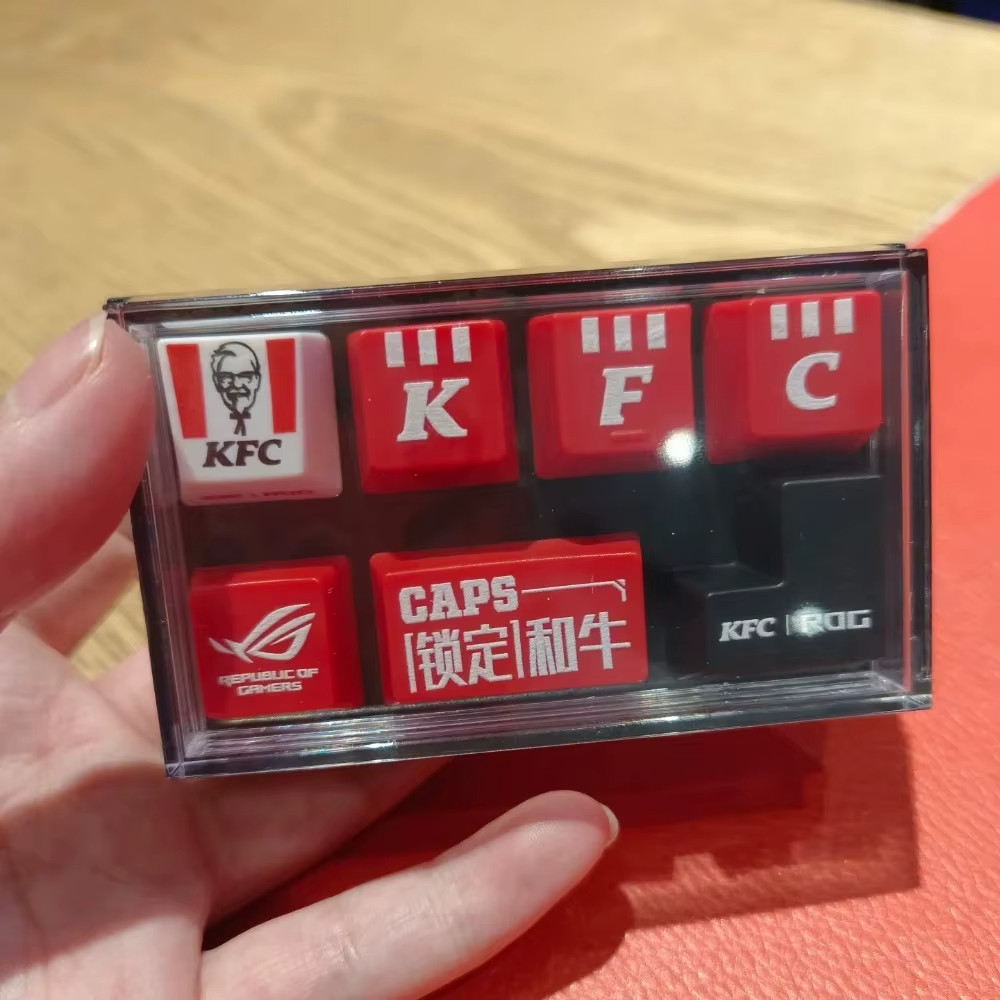 2025 KFC ROG Keyboard KeyCap Replace Completed Set 6 PCS NIP