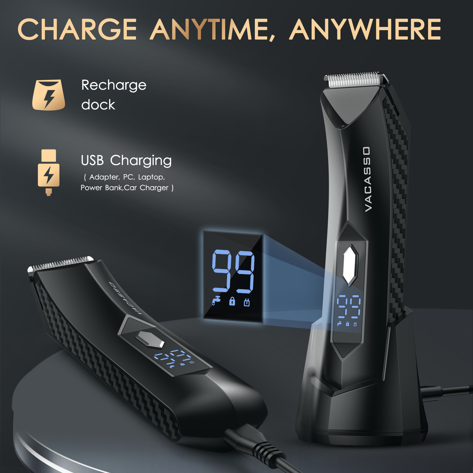 Manscape Groin Hair Trimmer Electric Ball Trimmer Wet/Dry Body Shaver Christmas