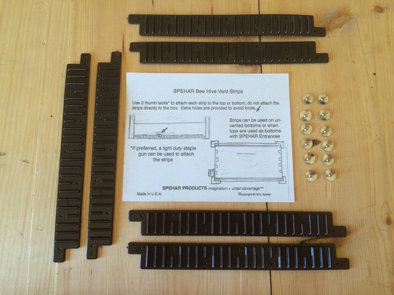 Bee Hive Vent Strips, 2 sets Made in U.S.A.