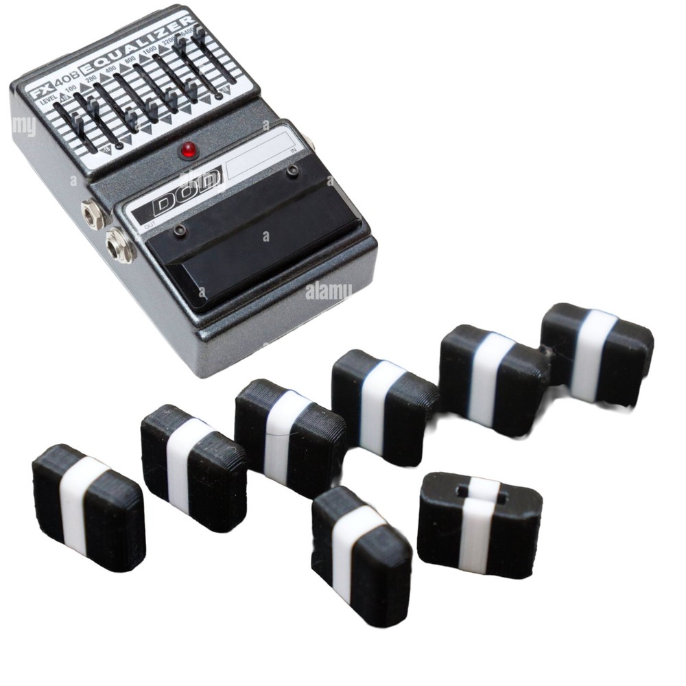 Replacement Slider Knobs (8 pack) for DOD FX40B Equalizer Guitar Effect Pedal