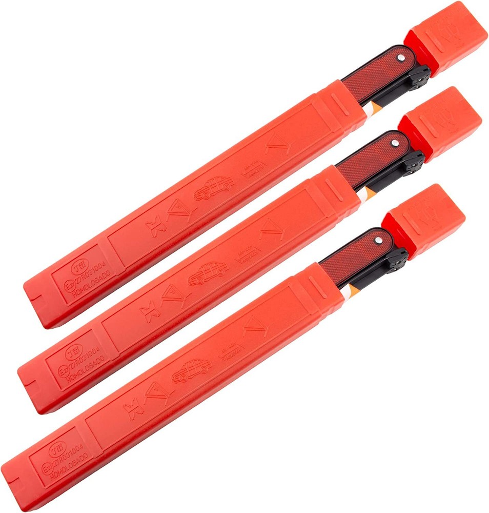 3Pcs Triangle Warning Frame Triangle Reflector Safety Triangle Emergency Warning