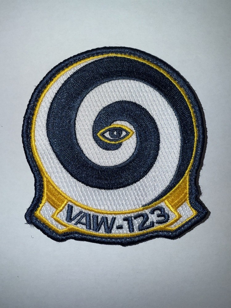VAW-123 Screwtops Embroidered Patch – Hook & Loop Backing