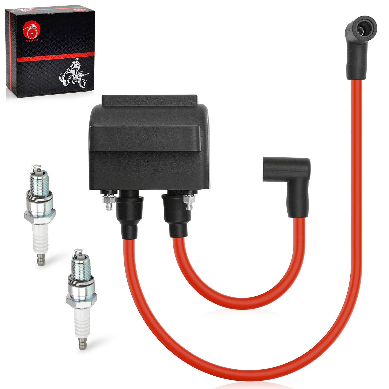 Ignition Coil & Spark Plug Wire Cap For Heritage Softail Classic FLSTC 1991-1999