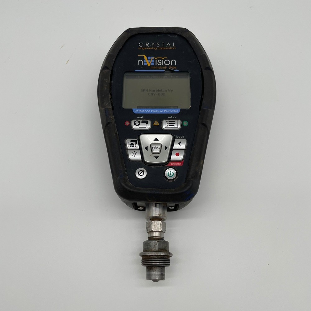 Crystal Engineering nVision Reference Pressure Recorder 3000 PSI Datalogger