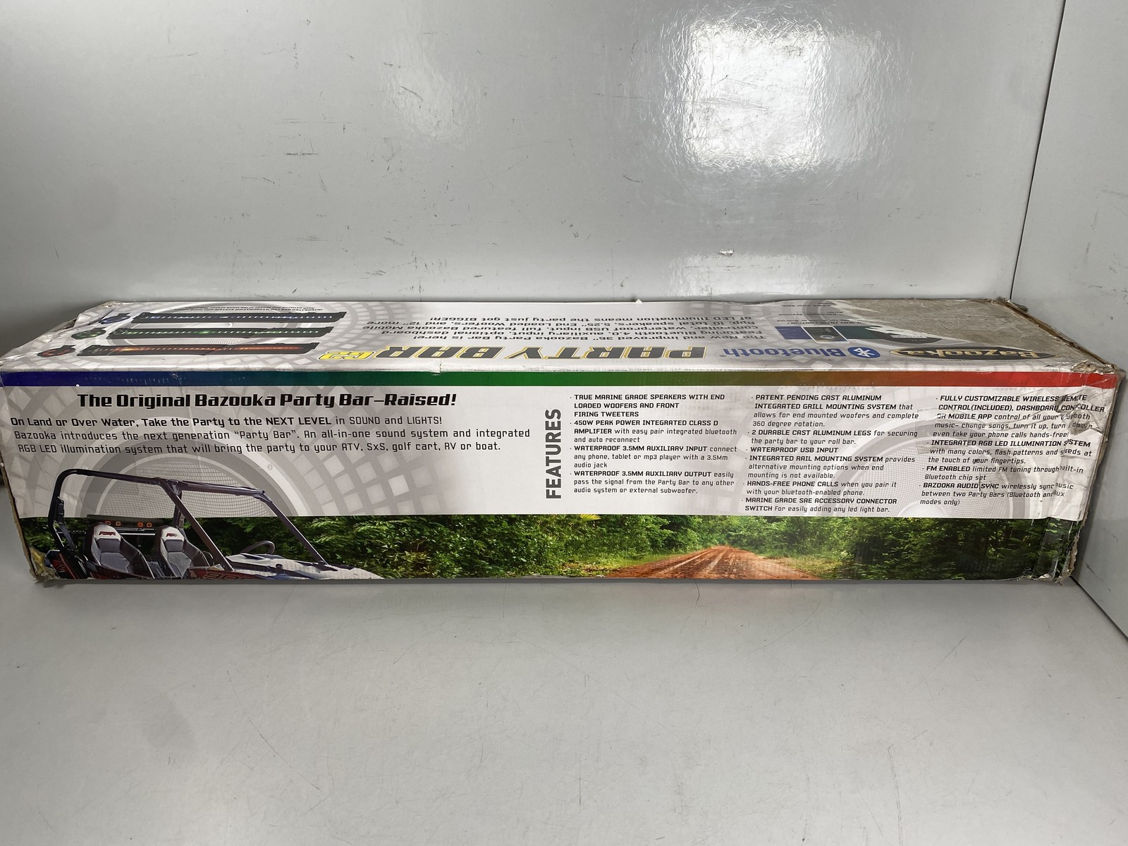 Bazooka BPB24-G2 Party Bar 8-Speaker Sound Bar w/ LED lighting