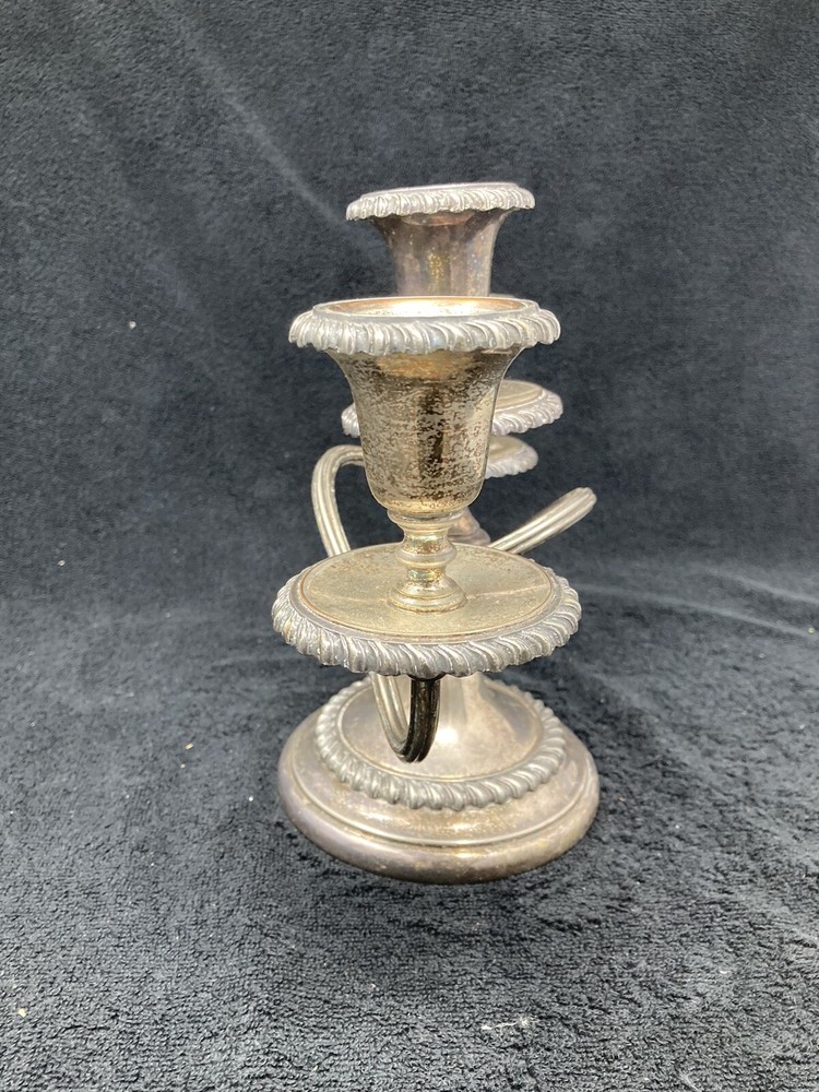 friedman silver co 3 light candle holder