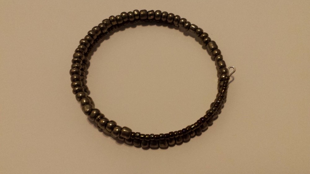 Handmade Bracelets With Memory Wire & Beads (Includes All 3) Different Colors